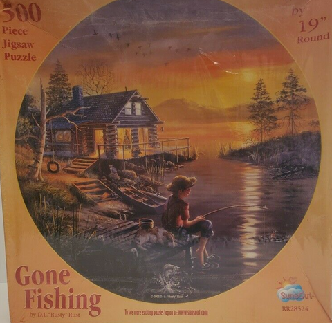Gone Fishing Puzzle By Sunsout - 500 Pieces *Last One*