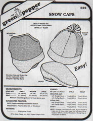 Green Pepper sewing pattern Snow Caps 522