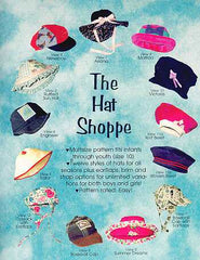 THE HAT SHOPPE sewing pattern by SewBaby