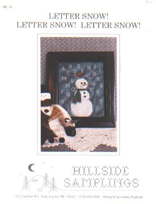 Letter snow! By Hillside samplings HS-4