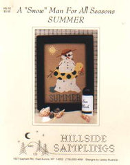 A snow man for all seasons Summer by Hillside samplings