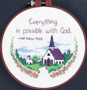 Everything is possible counted cross stitch kit