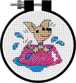 Perky Puppy Counted Cross Stitch kit