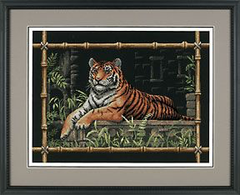 Bamboo Tiger Counted Cross Stitch kit