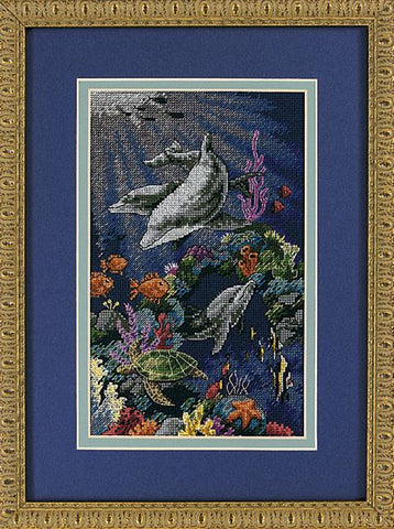 Ocean Friends Counted Cross Stitch kit