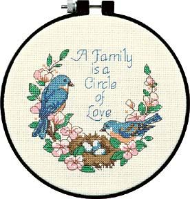 Family Love Counted Cross Stitch kit