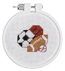 Play Ball Counted Cross Stitch Kit