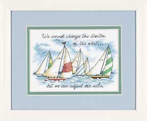 Adjusting Our Sails Counted Cross Stitch kit