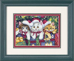 Meowy Christmas Counted Cross Stitch