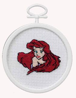 Ariel Mini Counted Cross Stitch Kit 2-12 Round