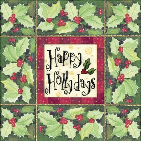 Happy Hollydays Counted Cross Stitch
