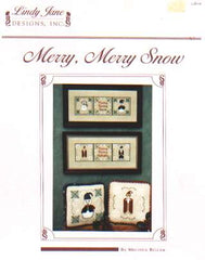 Merry, Merry snow cross stitch chart leaflet