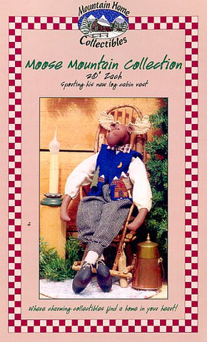 ZACH an adorable 20 inch cloth doll moose sewing pattern