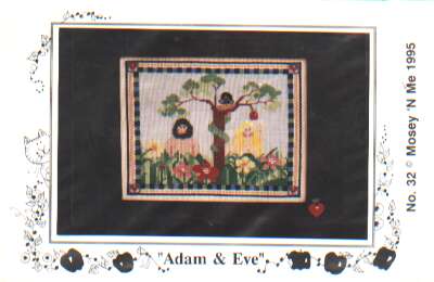 Adam & Eve cross stitch chart by Mosey n Me, 32