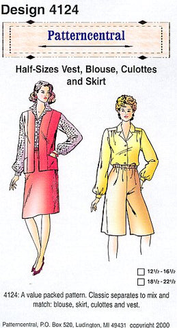 Half-sizes Vest  Blouse  Culottes & Skirt