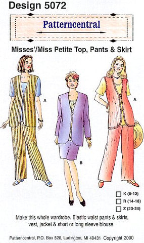 Misses/Miss Petite Top Pants & Skirt