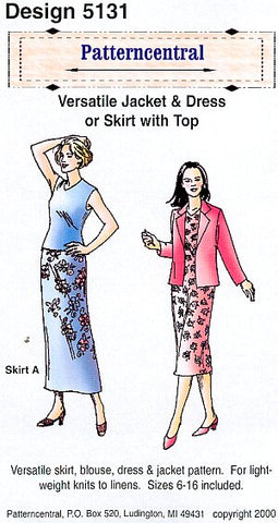 Versatile jakcet & dress or skirt with top Size 6-16