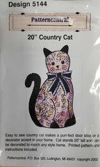 20 inch Country Cat sewing pattern