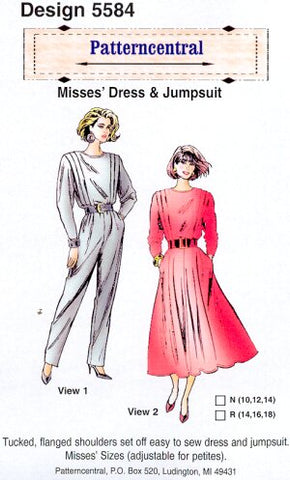 Misses Dress & Jumpsuit sewing pattern