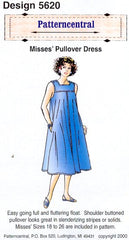 Misses Pullover Dress sewing pattern Size 18-26