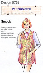 Smock sewing pattern by Patterncentral Misses half sizes  Miss 8-26