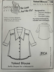 Yoked Blouse Sewing Pattern by Petite Plus 108