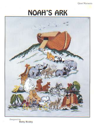 Noah's Ark designed cross stitch leaflet by Betty Bosley *last one*