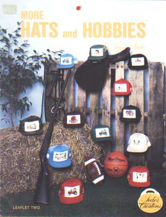 More hats and hobbies cross stitch leaflet by Joyce Seebo, 2