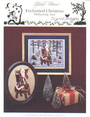 Timb Elena Enchanted Christmas delivering toys cross stitch leaflet