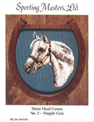 Sporting masters horse head cameo, No. 2 Dapple Gray