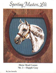 Sporting masters horse head cameo, No. 2 Dapple Gray