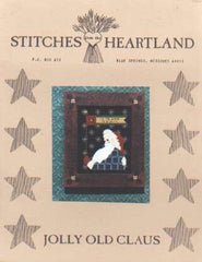 Jolly old claus CROSS STITCH LEAFLET by Stitches from the Heartland **LAST ONE**