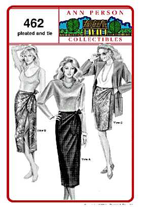 Pleated and Tie Wrap Skirts Sewing Pattern by Stretch and Sew