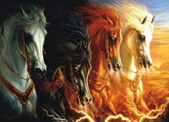 The Four Horses of the Apocalypse Puzzle By Sunsout - 1500 Pieces *Last One*