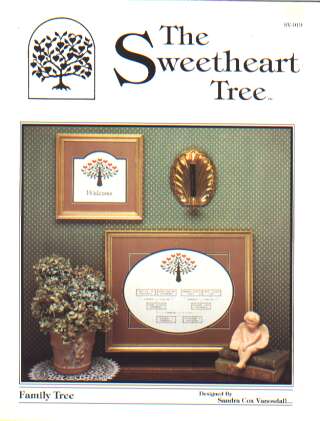 Family tree by the Sweetheart tree cross stitch leaflet, SV-019  **LAST ONE**
