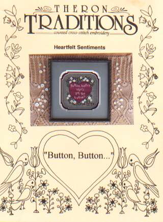 Button, button heartfelt sentiments cross stitch leaflet