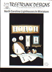 North Carolina lighthouses in miniature cross stitch leaflet