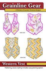 Western Vest sewing pattern by Grainline Gear 1501