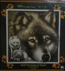Wolf Too Close To Pause Puzzle By Sunsout - 100 Pieces *Last One*