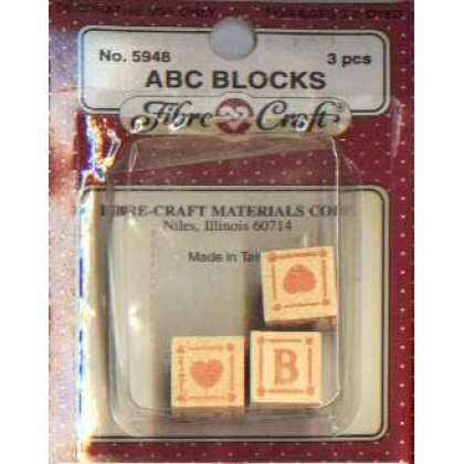 ABC Blocks by Fibrecraft, 3 pcs.