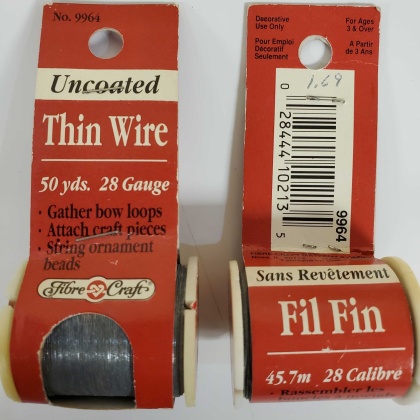 Beading Wire 28 Gauge 50 Yards/Spool Silver