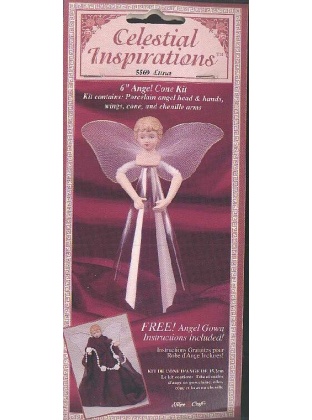 Celestial Inspirations 6 inch angel cone kit by Fibre Crafts
