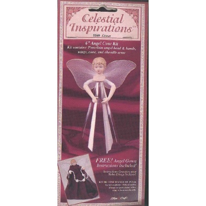 Celestial Inspirations 6 inch angel cone kit by Fibre Crafts