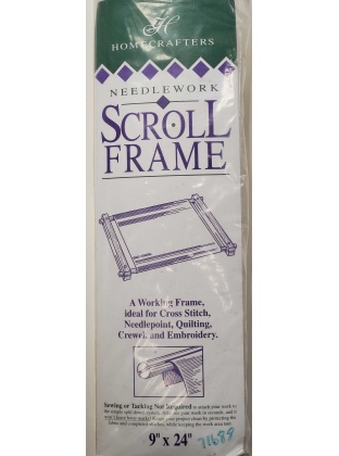 Deluxe Hardwood Scroll Frame 9x24