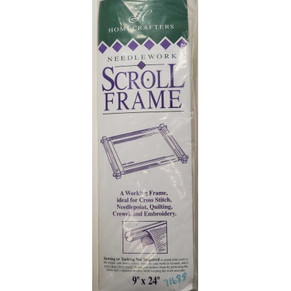 Deluxe Hardwood Scroll Frame 9x24