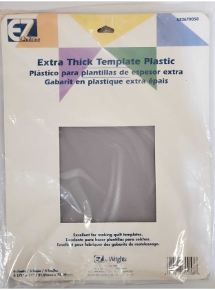 Extra Thick Template Plastic Clear 8-1/2X11 6/Pkg