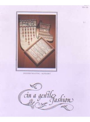 Swedish weaving - alphabet huck weaving chart/ leaflet LAST ONE