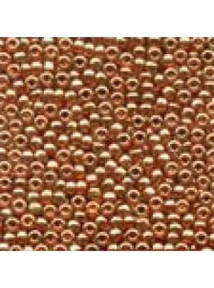 2.25 GRAMS Antique Seed Beads Antique Ginger #03038 Gold Luster 11/0 2.5mm