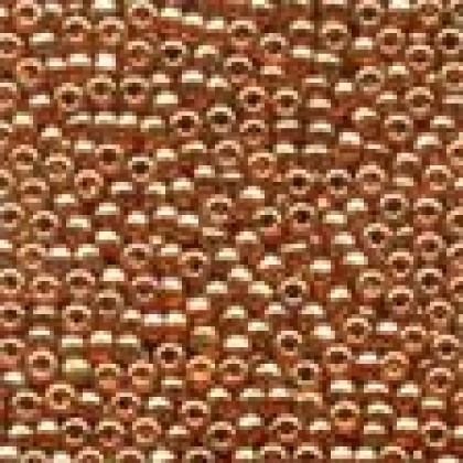 2.25 GRAMS Antique Seed Beads Antique Ginger #03038 Gold Luster 11/0 2.5mm