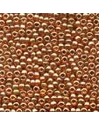 2.25 GRAMS Antique Seed Beads Antique Ginger #03038 Gold Luster 11/0 2.5mm